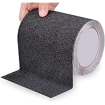 Bande Antidérapante Adhésive - 2 Rouleaux Noirs Pour Escaliers, Sols Glissants - Sécurité Renforcée
