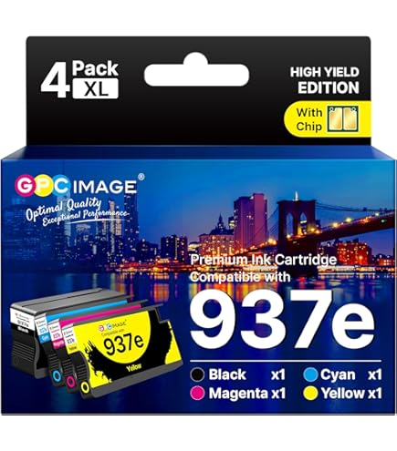 Compatibel met HP 937XL 937 inktcartridges met chip voor OfficeJet Pro 9110b 9120b 9130b 9720 9730 (4