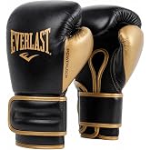Everlast Powerlock Boxing Gloves - Ideal for Bag, Mitts and Sparring - Velcro Closure, Advanced Foam and Ergonomic Grip - Aut