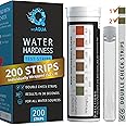 Water Hardness Test Kit - DoubleCheck200 Strips with Sample Cup - Hard Water Testing Kit