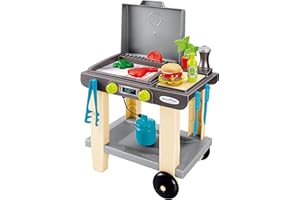 Jouets Ecoiffier - 4669 - La Plancha + 12 Accessoires Inclus - Jeu d'Imitation Jardin- Dès 18 Mois - Fabriqué en France