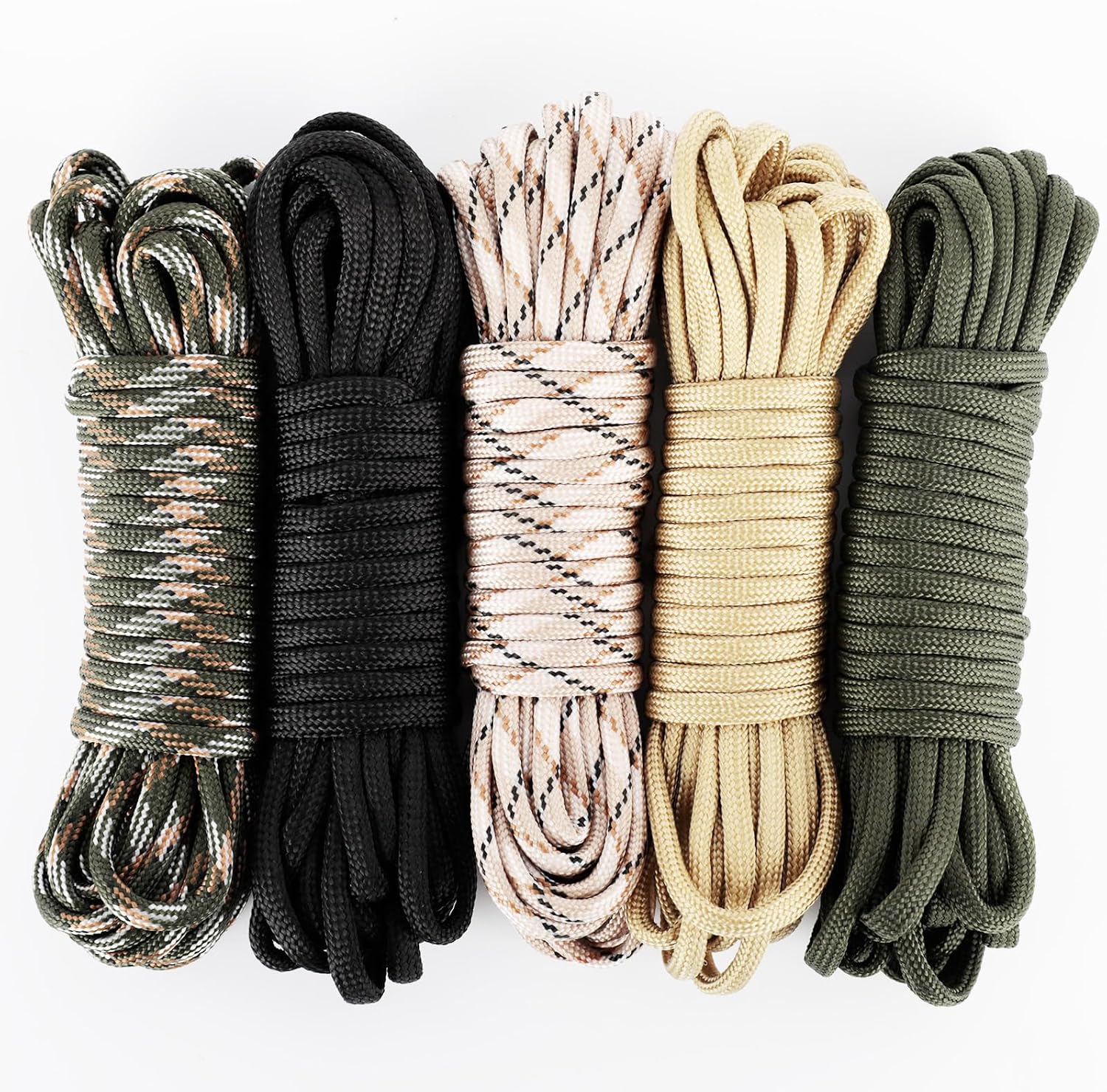 Romon Paracord, Cuerda Paracord 4mm, Cuerda Escalada, Cordino, Cuerda para Toldo Exterior, Cuerda Camping, Cuerda Tendedero