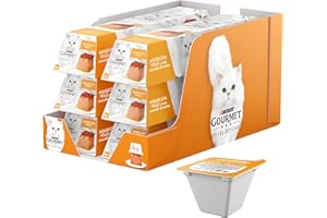 PURINA TIDY CATS Gourmet Revelations Mousse avec Sauce Nourriture Humide pour Chat au Poulet, 4 Pyramides de 57 g