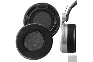 Geekria Elite wymienne podkładki na uszy z owczej skóry i weluru do Hifiman HE400SE HE400 400I 400S HE560 560I HE500 HE300 HE350 nauszniki, zestaw słuchawkowy, nauszniki, części naprawcze kubków do uszu, (czarne)