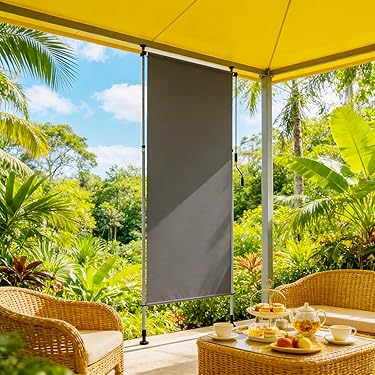 vidaXL Zonwering - 300 x 250 cm - Aluminium frame - Waterbestendig - Met LED