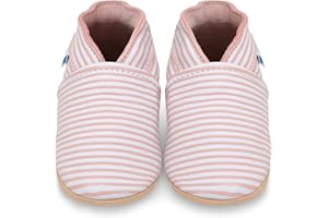 Juicy Bumbles Chausson Bebe Fille et Garçon - Chaussons Enfant en Cuir Souple Crèche - Chaussures Bébé Premiers Pas avec Semelle Antidérapante - Chausson Cuir Bébé 0-6 Mois à 3 Ans