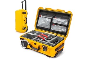 NANUK 935 Wasserdichter, stoßfester Hartschalenkoffer mit ausziehbarem Griff und verstärkten Metall-Verschlussschlössern, Deckel-Organizer und Schaumstoffeinlage