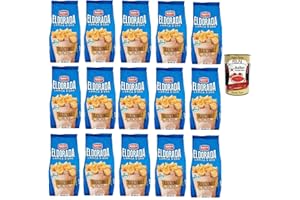 ‎ITALIAN GOURMET E.R. Amica Chips Eldorada Tradizionale 15x130g dick geschnitten extra knusprig italienische Kartoffelchips Vorratspack Snack Genuss für Aperitif & Party + Italian Gourmet polpa