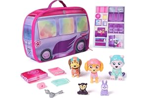 PAW Patrol Skye's World Pupcation Rescue Set z figurkami Skye, Everest & Liberty Bobble Head i kamperem RV, zabawkami dla dzieci dla chłopców i dziewcząt w wieku od 3 lat