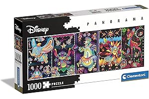 Clementoni - 39659 - High Quality Collection Panorama Puzzle Disney Joys - 1000 Elementów - Puzzle Dla Dorosłych