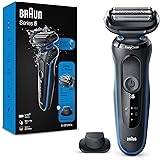 Braun Series 5 Regolabarba Uomo, Rasoio Elettrico Barba, Rifinitore Di Precisione EasyClick, EasyClean, Wet&Dry, Ricaricabile