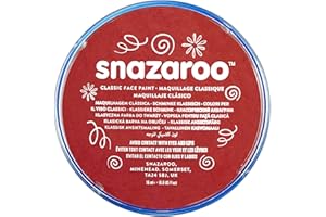 Snazaroo 1118866 makijaż dla dzieci, przyjazny dla skóry, hipoalergiczny makijaż twarzy na bazie wody, rozpuszczalny w wodzie, nie zawiera parabenów, 18ml - Burgundy