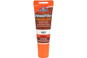 Elmer's E855 Carpenter's Wood Filler, 3.25-Ounce Tube, White