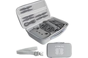 Väska för DJI Neo 2 tillbehör, bärbart PU-fodral för DJI Neo 2 Fly More | Väska för DJI NEO 2 kompatibel med DJI Neo2-drönare, RC-N3/N-styrenhet, Neo2-batteri
