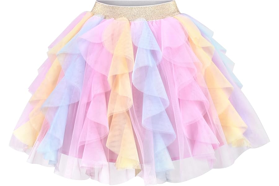 Sunny Fashion Girls Skirt Navy Blue Pearl Stars Sparkling Tutu Dancing Age 4-12 Years