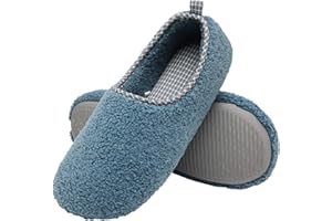 ChayChax Zapatillas de Estar por Casa para Mujer Invierno Cálido Pantuflas Memoria Espuma Ligero Comodo Suave Interior Zapatos de Algodón