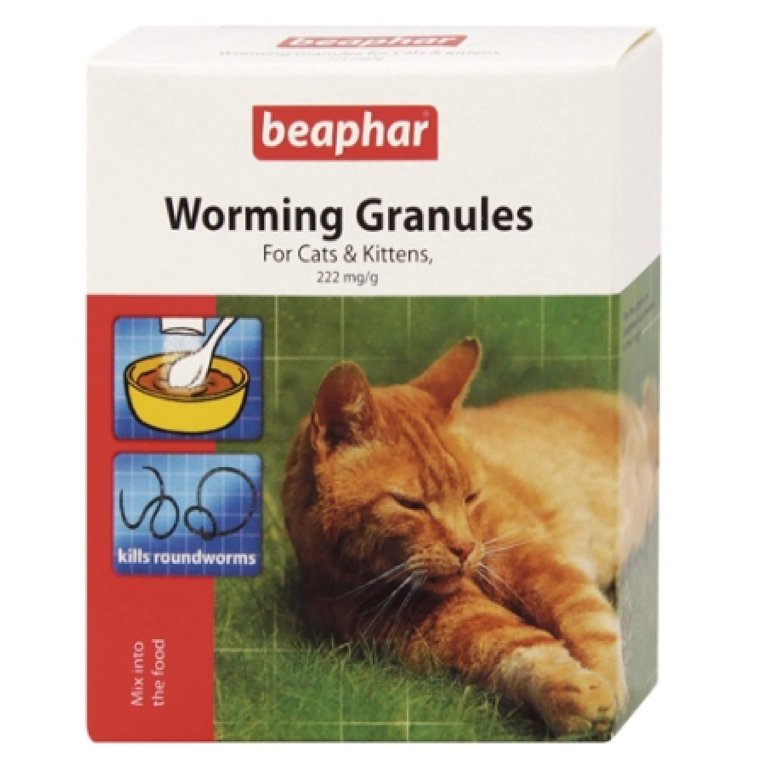 Leeway Beaphar WORMER GRANULES FOR CATS & KITTENS 4 Sachet Pack x2