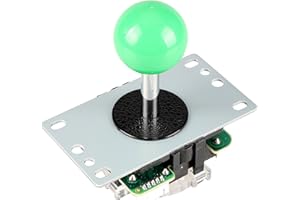 EG STARTS Arcade Classic Competition 5 Pin Stick 5P Rocker 8 maneras Joystick para PC Xbox 360 PS2 PS3 Juegos KOF SNK Arcade DIY Kit Parts Mame Jamma Machine Gaming (Verde)