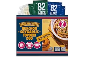 ‎KOREAN STREET [Korean street] Bukchon Teriyaki Sauce Tteokbokki Reiskuchen (2 PACK)- Reiskuchen mit Sojasuace und Knoblauch, Nicht Scharf und Süß koreanische lebensmittel, Topokki, Rice Cake