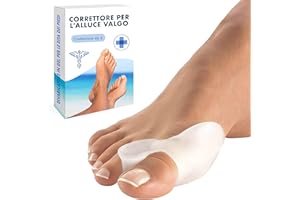 ALL THINGS ACCESSORY 3 Paia di Distanziatori in Gel di Silicone – Correttore per Alluce valgo, Allevia il Dolore e Riallinea l'Alluce (6 Pezzi)