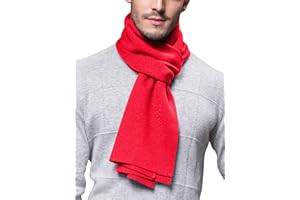WANYING Echarpe Homme Femme Automne Hiver 6% Laine Super Chaud Classique - 180 * 30 cm Couleur Uni