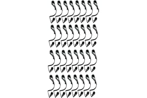 Simply Products 32 Giant Christmas Gutter Hooks Weatherproof Plastic for Hanging Outdoor Christmas String Lights, Fairy Lights or Rope Lights Gutter Clips - (Black)