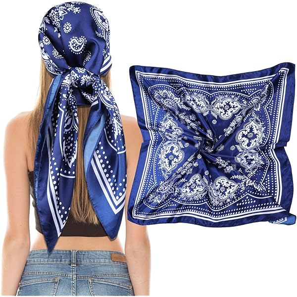 LumiSyne Donna Sciarpa Di Seta Stretta Stampato Scacchiera Quadri Motivo Lettere Stile Retrò