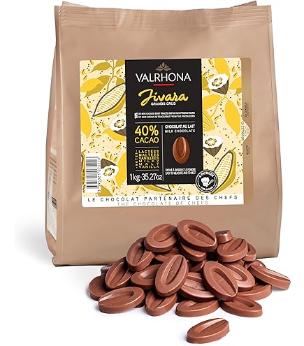 VALRHONA - Bag 1 kg Ivoire 35% - White Chocolate - Bag Beans - 1