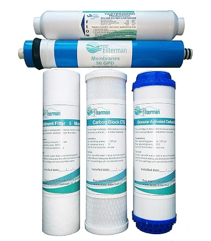 Pack 3 Filtres Osmose Inverse JACAR - Charbon + Polypropylène - Compatible 99% Des Osmoseurs