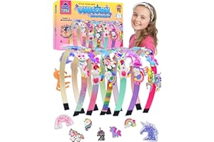 Purple Ladybug Make Your Own Unicorn Headband - Unicorn Gifts for Girls Age 5-11, Arts and Craft Kits for Kids, Birthday Gifts for 5 6 7 8 9 10 11 Year Old Girls