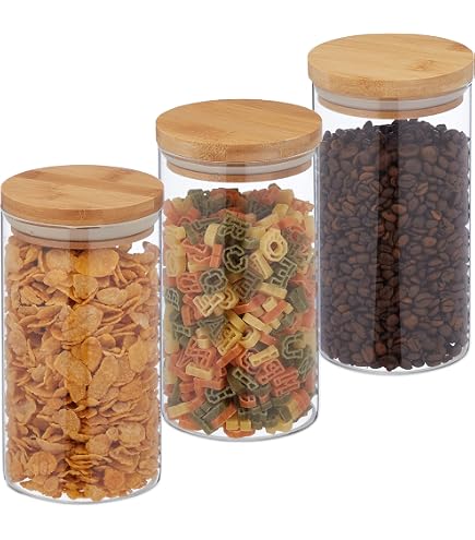 Klar Frischhaltedose Aus Kunststoff - 600 Ml Mit Luftdichtem Deckel Für Tee, Kaffee, Zucker & Trockene Lebensmittel (BPA-frei)