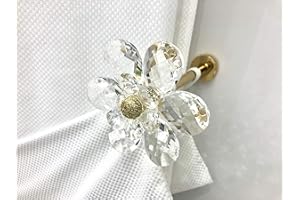 GLOBALCORPORATION Fermatenda reggitenda swarovski fermatenda da muro gancio tenda ganci parete gancio per tende fermatende a muro raccogli tenda reggi tenda ambrasse per tende embrasse R192 (ACCIAIO LUCIDO, 20)