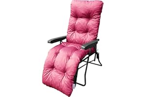 MyLayAbout Replacement Cushion For a Garden Sun Lounger/Reclining chair filled with granulated Memory Foam - Fuchsia pink (CUSHION ONLY)