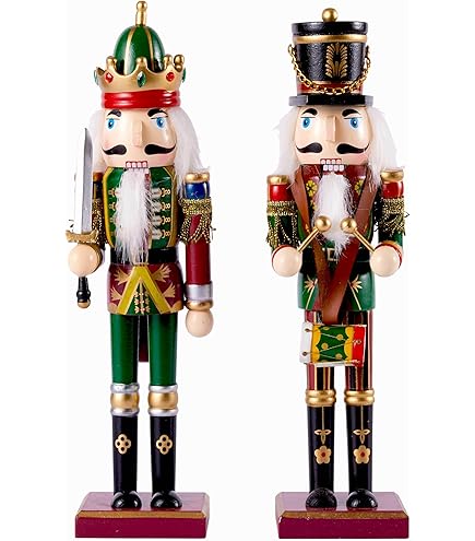 Weihnachts-Nussknacker Im Soldaten-Design - 25 Cm Handbemalte Holzfigur Für Festliche Dekoration