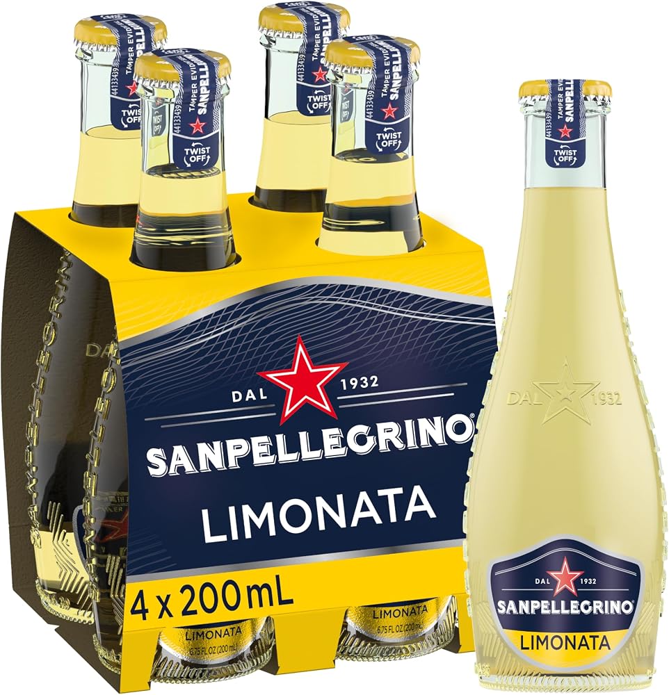 San Pellegrino Limon Aromalı Gazlı İçecek Cam Şişe 4x200 ml