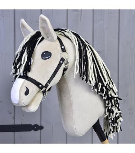 Cavallino Giocattolo Hobby Horse Lemieux con testa Plüschtier Bastone Modello Popcorn Taglia Unica