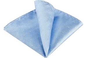 Allegra K Pañuelos de bolsillo para hombre Pañuelos de lunares plateados clásicos Color sólido para bodas de negocios
