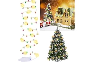 DONGZQAN Miniaturowy łańcuch świetlny LED, 2 m, skrzat, akcesoria, miniaturowy łańcuch świetlny, akcesoria do domku dla lalek, dekoracja bożonarodzeniowa, do domku dla lalek, meble, prezent (jednolity kolor)