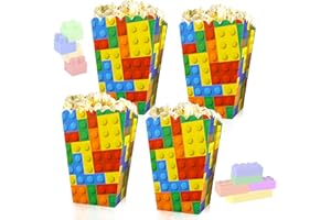JeVenis 12pezzi piccole dimensioni building block scatole di popcorn building block rifornimenti del partito building block scatole di favore di partito building block festa di compleanno favori