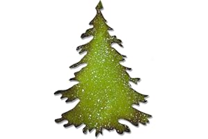 Sizzix Die Bigz Immergrüne Kiefer, Edelstahl, Design: 8,89 x 12,07 cm