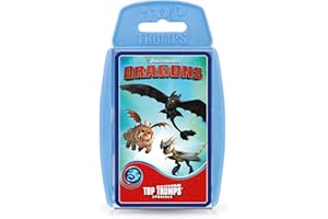 PIUESS Top Trumps Dreamworks Dragons (How To Train Your Dragon) Card Game (WM02776-EN1)