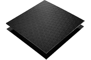 RECYCLING Kunststoffplatten GENARBT | PE-HD REGENERAT | Platte- Zuschnitte SCHWARZ, Verschiedene Formate in Stärken 2-15mm, TOP Qualität, MADE IN GERMANY (2 Stück 20 x 30cm, 5mm)