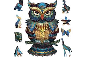 MIIEPLS Holzpuzzle Erwachsene Wooden Puzzle 200 Teile Magisches Holzpuzzle Spielzeug Tierform Unregelmäßige Teile Geschenk für Erwachsene und Kinder Familienspielsammlung 20X32.9cm