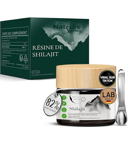 Shilajit Pur 100% Himalayen - Résine Biologique Riche En Acide Fulvique