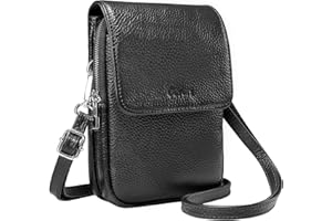 befen Genuine Leather Crossbody Bags for Women Small Phone Bag with RFID Blocking Multi-Functional Mobile Phone Bag with Adjustable Strap Christmas Gifts for Women