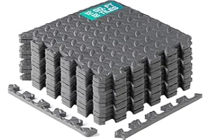 Yes4All 30x30 cm Up to 36 Sq.ft Set 6/12/30 EVA Foam Floor Tiles, Interlocking Floor Mat, Gym, Garage, Swimming Pool, Outdoor, Hot Tub, Tent, Camping, Playpen, Dog