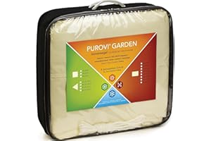 Purovi Tenda da Sole per Esterno - Telo Ombreggiante Impermeabile, 3 x 3m - Vela Parasole per Giardino, Terrazzo e Piscina - Copertura con Anelli Rettangolare