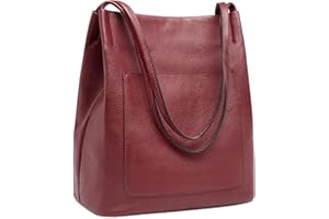 Kattee Damska miękka torba na ramię z prawdziwej skóry torebki i torebki z magnetycznym zapięciem na zatrzask