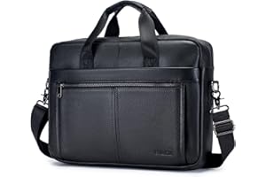 SPAHER Laptoptasche 14/15.6 Zoll Aktentasche Herren Business Tasche Arbeitstasche Herren Echtleder Tasche Herren Umhängetasche Schultertasche Messenger Bag Männer Geschenk für Männer