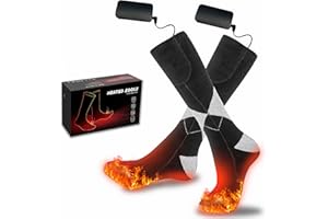 Pinuotu Heated Socks for Men Women, Rechargeable 3.7V 4000mAH Battery Operated Electric Heating Socks, Winter Cold Foot Warmers Thermal socks for Sport Outdoor and Sking, Hiking